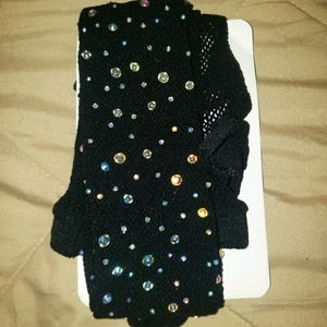 SHEIN Rhinestone Fishnet Tights